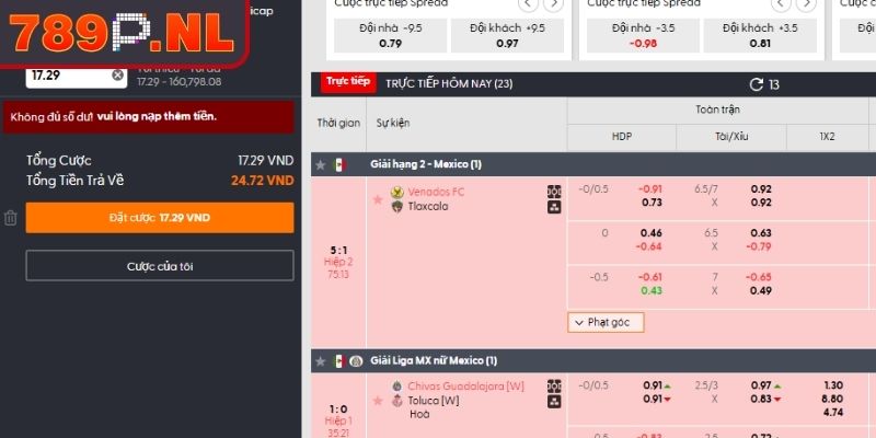 Sảnh BTI 789P Điểm Hẹn Lý Tưởng Giới Mộ Điệu Mê Cá Cược 2 Thao tác đặt cược sảnh BTI 789P nhanh